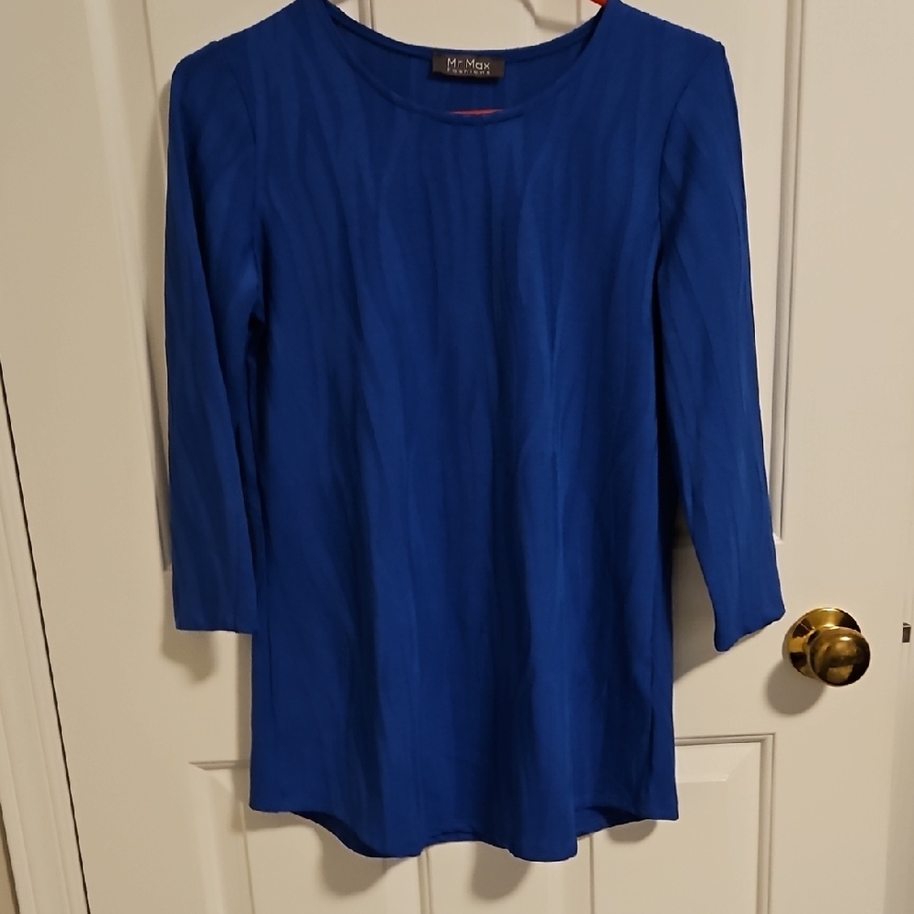 💖Mr. Max Elegant Blue Women's Tunic NWOT